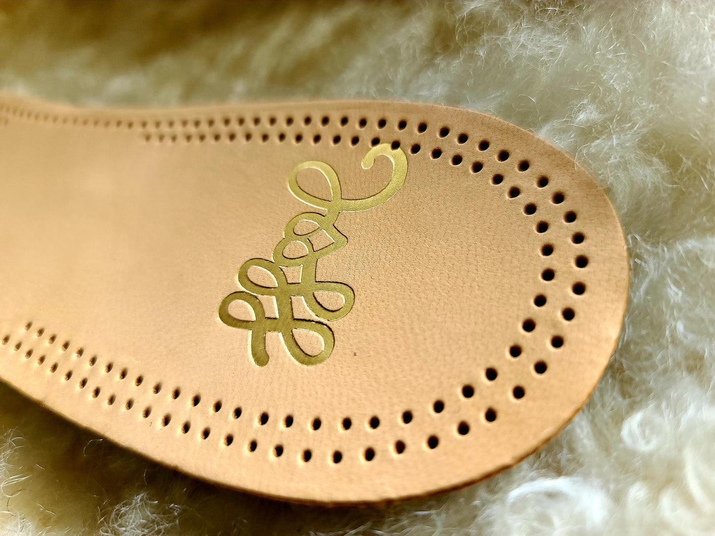 H&C Premium Shoe Insoles Made of Sheepskin Leather and Charcoal Paded, Elegant and Comfortable